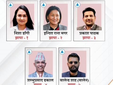 झापा राष्ट्रिय स्वतन्त्र पार्टीको क्लिन स्वीप